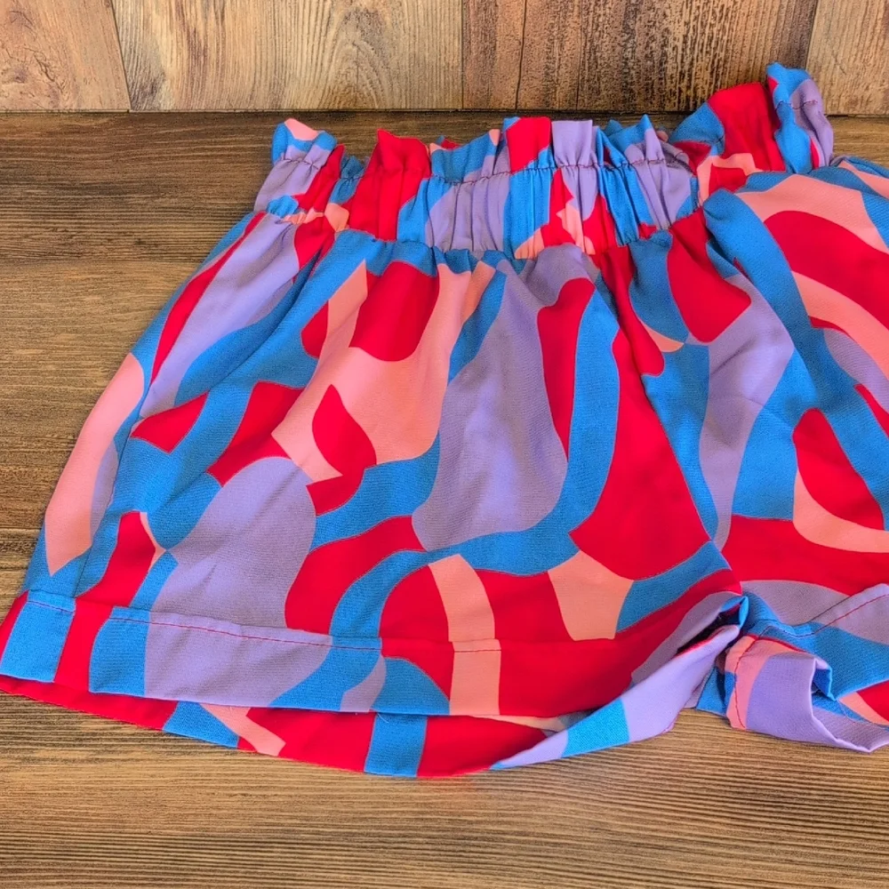 Tyche High Waist Stretch Waist Shorts M              R266